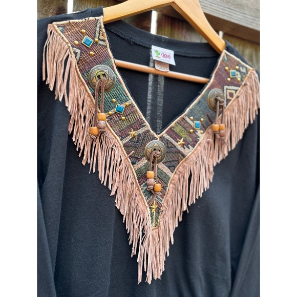 Vintage Womens Westen style Cactus tag one size all fits LARGE - Picture 3 of 6